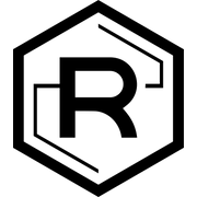 DJ Rio R logo inside hexagon - favicon used for checkout and browser tab